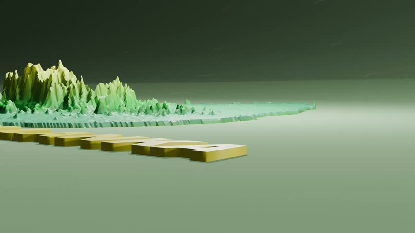 Detailed 3D terrain and elevation map of Sri Lanka created in Blender, showcasing topographic relief, varied elevations, central highlands, mountain ranges, plateaus, river valleys, and coastal lowlands. Suitable for map visualization, motion graphics, geographic presentations, and 3D animation projects.