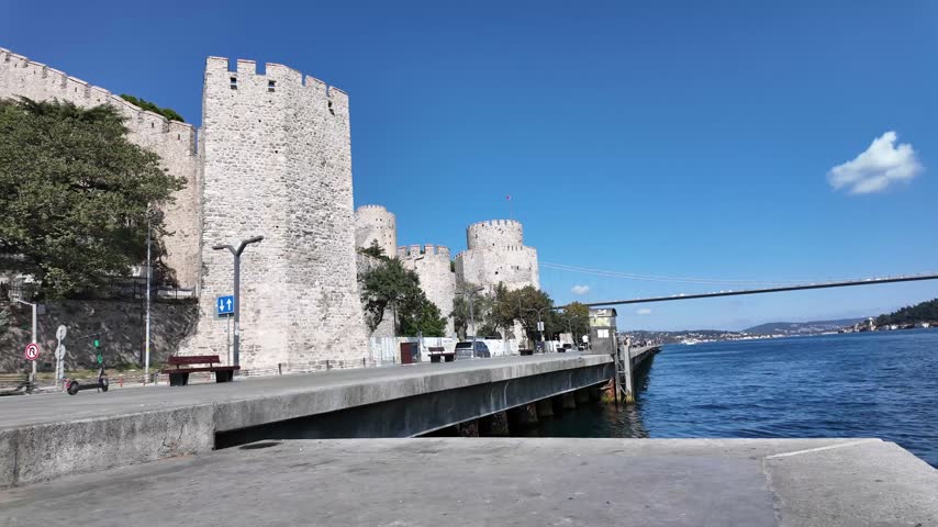Rumeli Fortress Beside the Bosphorus in Istanbul Turkey