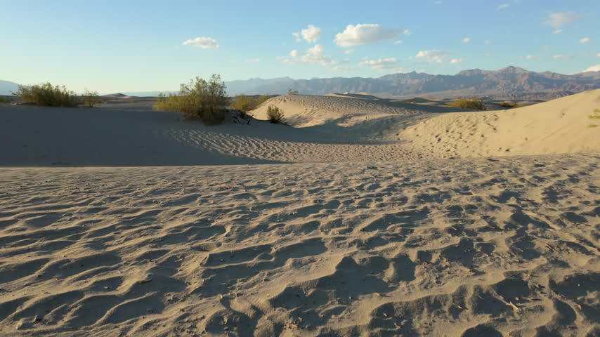 Scenic View of Stovepipe Wells Sand Dunes at sunset, Death Valley