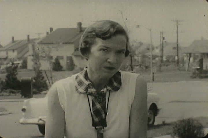1950s - A local Levittown resident discusses her feelings about the fact that an African American family has moved into her town