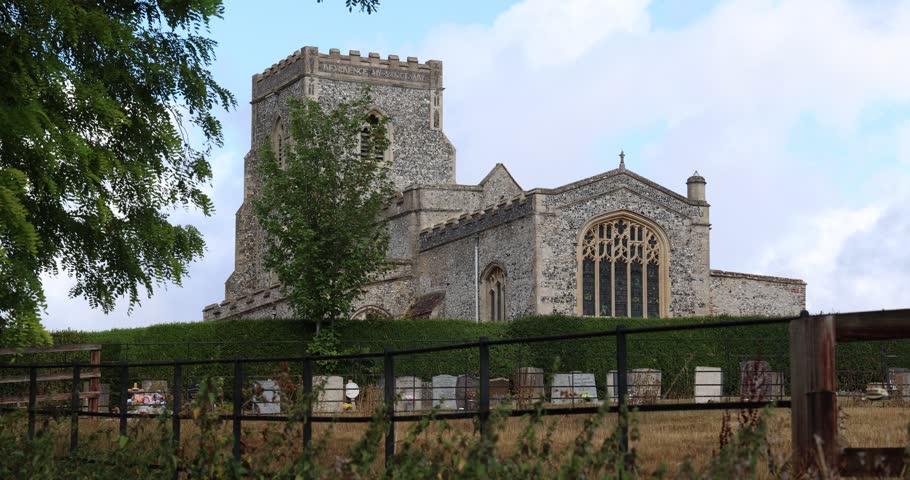 The Church of St Mary the Virgin in Dalham, Suffolk, UK