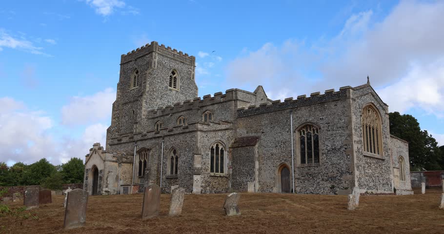 The Church of St Mary the Virgin in Dalham, Suffolk, UK