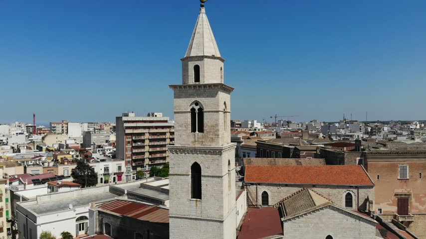 Cityscape of Andria city in Italy. City in Apulia region of Southern Italy.