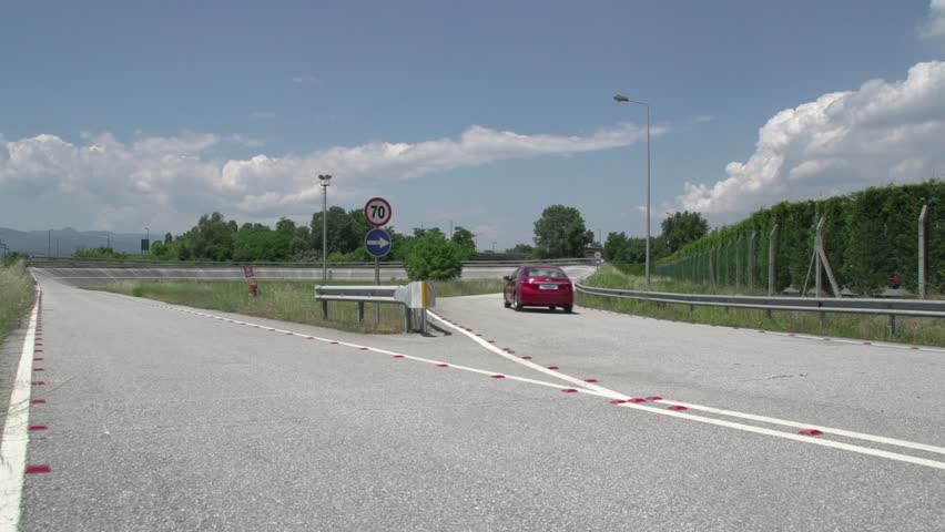 Test drive with new car