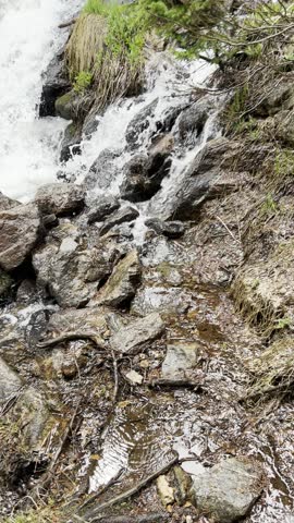 Waterfall in the Colorado Rockies 