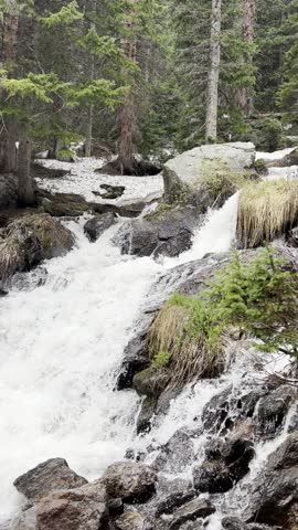 Waterfall in the Colorado Rockies 