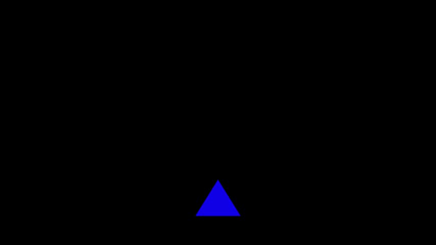 Four upward-pointing triangles in progressively lighter gray are stacked vertically on white, creating a clean symbol for rising, growth, and.