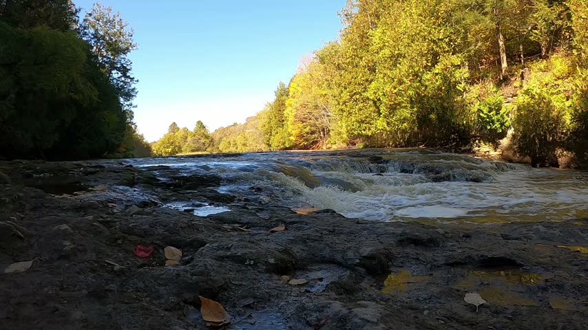 Small rapids on the river