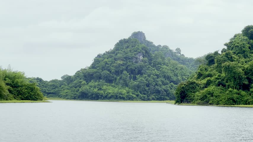 Reservoir Landscape , Tree Stumps, Forest, Reflection , Rocky Cliffs