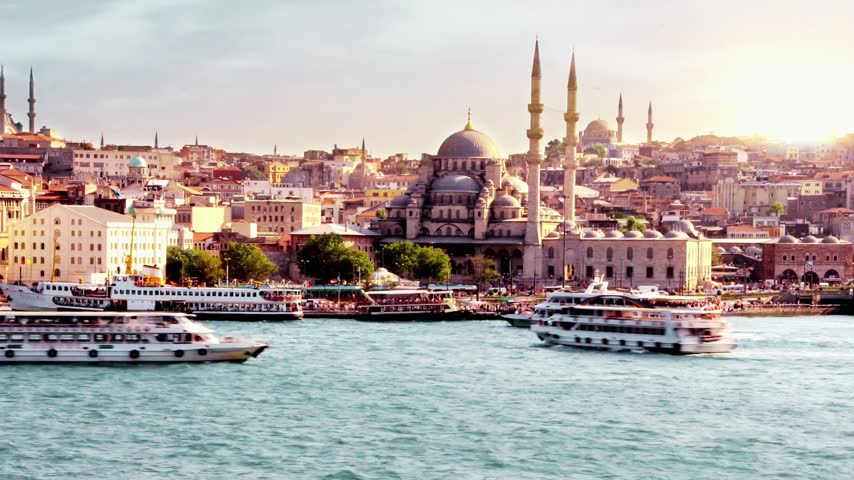 Istanbul Turkey mosque showcases the magnificent beauty of Istanbul’s iconic mosques, featuring impressive domes, elegant minarets, traditional Ottoman architecture, and rich cultural heritage. Located in Türkiye, Istanbul is renowned for its historic Islamic landmarks, intricate architectural details, and remarkable skyline shaped by centuries of history. This scenic footage highlights the distinctive mosque structures, surrounding urban landscape, and spiritual atmosphere that make the city a significant cultural and architectural destination. The combination of grand domes, towering minarets, historic buildings, and picturesque city views creates a compelling visual representation of Istanbul’s heritage. Ideal for travel documentaries, historical films, tourism promotions, educational presentations, and architectural projects, this footage captures the timeless appeal of traditional Turkish mosque design. It can also be used in content about Ottoman history, Islamic architecture, cultural tourism, and historic urban landscapes. Whether showcasing a famous landmark or a traditional mosque within the city, these visuals offer an engaging look at Istanbul’s architectural beauty and historical significance, making them suitable for professional video productions and cinematic travel content