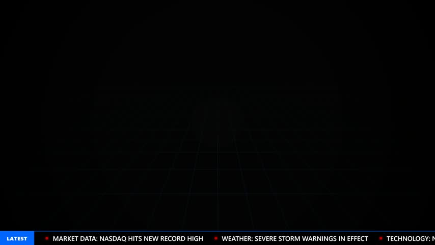 A professional television broadcast graphic featuring the bold white text GLOBAL REPORT and a red BREAKING NEWS banner against a black background with a scrolling news ticker at the bottom.