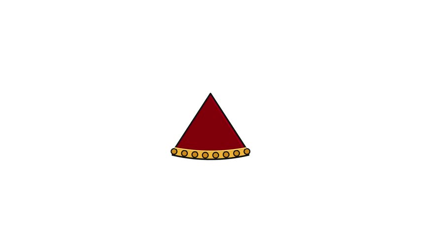 Festive Christmas Pie Slice Flat Vector Motion Icon
