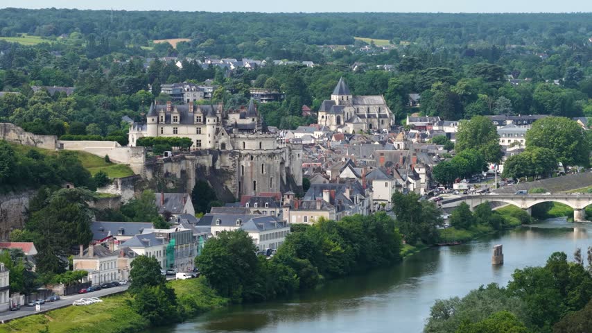 Amboise, located in the Indre-et-Loire department of the Centre-Val de Loire region in France, is a historic riverside town known for its royal chateau and scenic Loire Valley views.