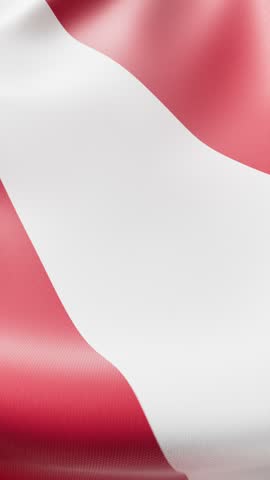 Close-up of waving Peru flag