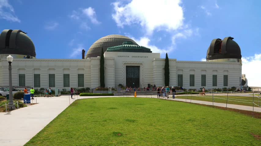 Los Angeles, California, USA,  The Griffith Observatory is an y in Los Angeles, California on the south-facing slope of Mount Hollywood in Park.Los Angeles, California, USA : The  in , iconic public  located in Griffith Park Los, Angeles, California, USA, Griffith, Observatory, south-facing, slope, Mount, Hollywood, Park, iconic, public, landmark, architecture, Art, Deco, dome, planetarium, telescope, science, astronomy, exhibits, skyline, view, panorama, city, urban, landscape, tourism, travel, destination, scenic, spot, hilltop, sunset, twilight, dusk, Southern, attraction, photo, Samuel, culture, horizon, basin, monument