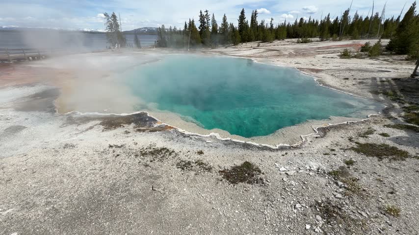 Black Pool in West Thumb Geyser Basin, Yellowstone National Park