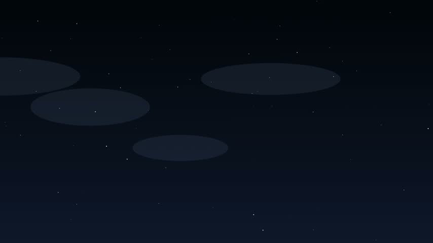 A charming and surreal 2D animated illustration featuring a crescent moon casting a delicate silver fishing line into the deep night sky. One by one, it gently catches glowing stars that wriggle like tiny luminescent fish before drifting past soft, dreamy clouds. Set against a rich midnight-blue backdrop, this piece embodies a whimsical storybook aesthetic brought to life through smooth, repetitive motion. The seamless animation loop creates an enchanting, peaceful, and poetic atmosphere perfect for bedtime visuals, children