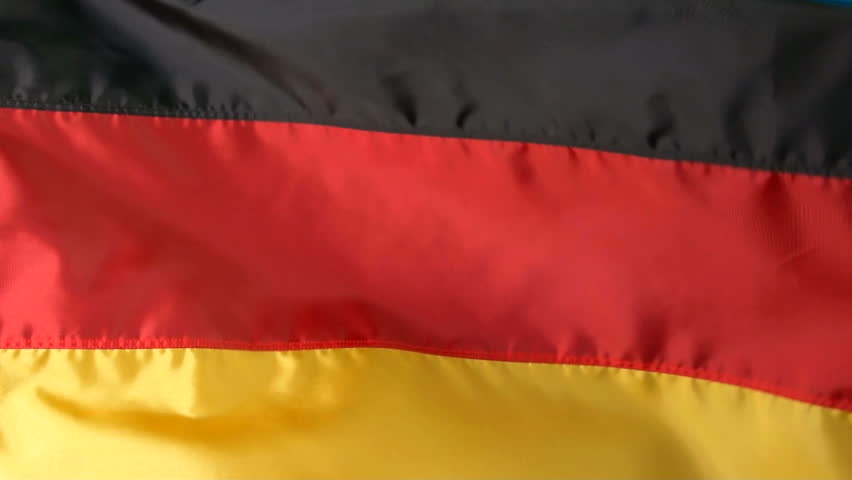 German flag waving in the breeze