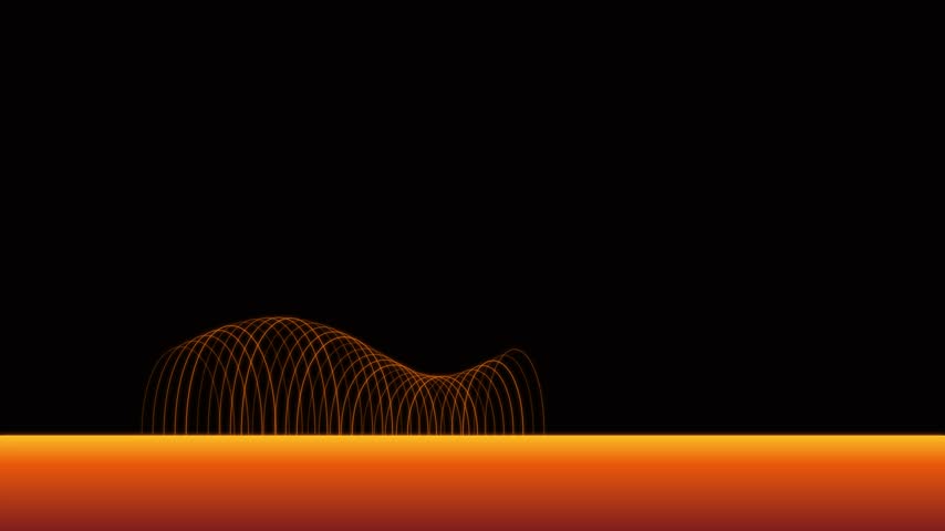 Solar Magnetic Coronal Loop Prominence Arcs Plasma Flare Eruption 4K Seamless Loop