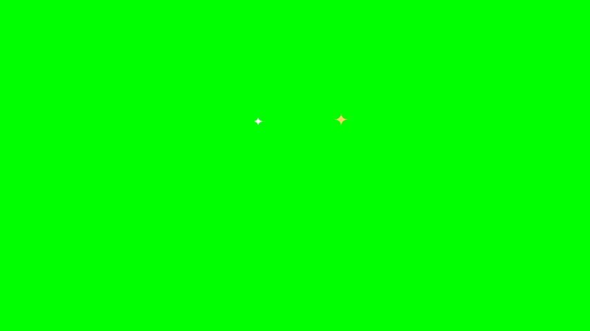 Multiple christmas sleighs with gifts on green screen