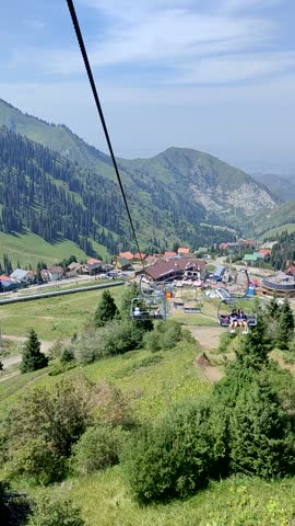 Cable car ride down the mountain