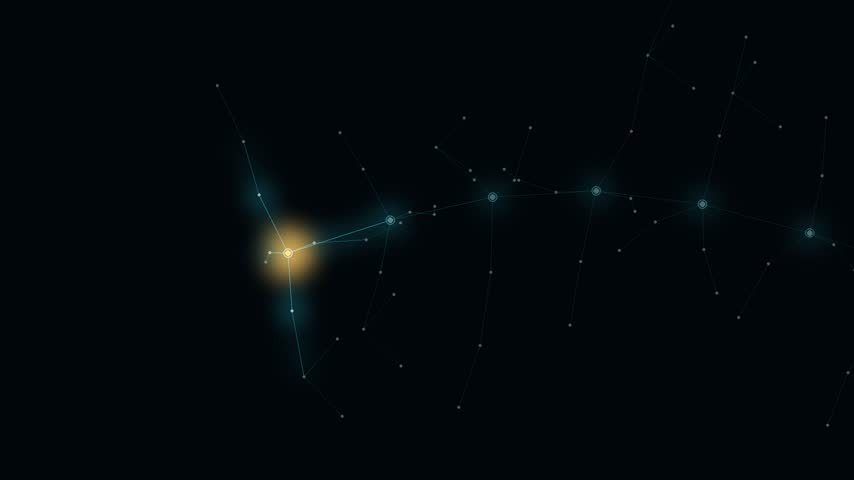 Cinematic 3D animation of an abstract neural network featuring interconnected glowing nodes, branching pathways, and luminous signals traveling through a complex digital structure. Pulses of light propagate between connections as clusters of nodes illuminate, creating a dynamic visualization of information flow, network activity, and interconnected systems. Cyan and gold highlights add depth and contrast against a dark background.

Ideal for artificial intelligence, machine learning, deep learning, neural networks, neuroscience-inspired presentations, information technology, data communication, digital transformation, computing, and futuristic technology documentaries.

Suitable for AI explainers, technology advertisements, corporate presentations, science documentaries, and digital backgrounds. Full HD 1920x1080 resolution, 30 fps, 20 seconds, no audio.
