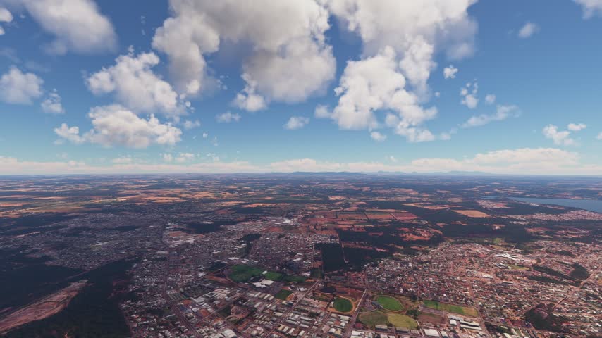 3D - Aerial view of Albany City and Princess Royal Harbour. Western Australia. Australia