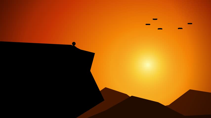 Silhouette of Mountain Climbers Helping Each Other Reach the Summit