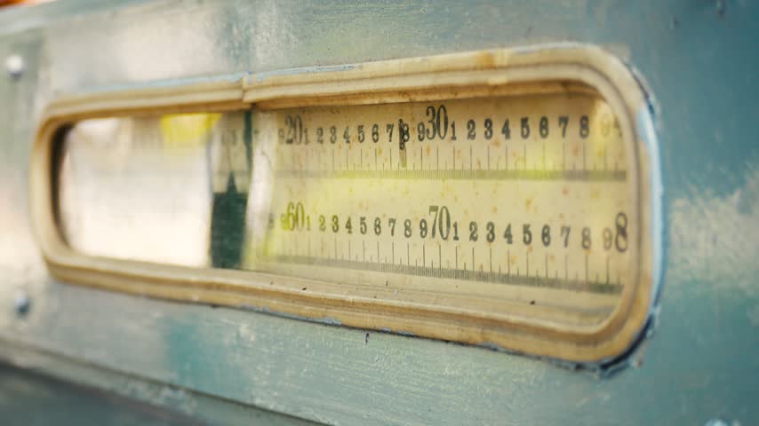 Number Display Panel From a Printing Press 1900s.