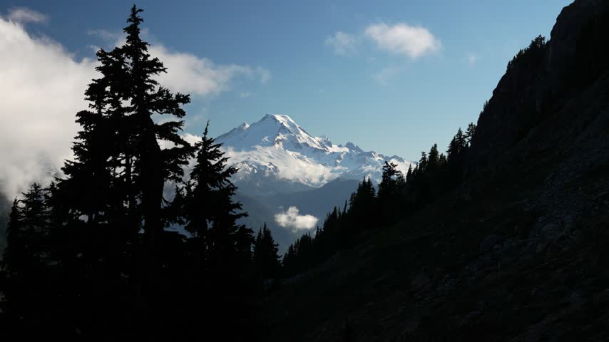 View of Mount Hood, a Stratovolcano in Washington State