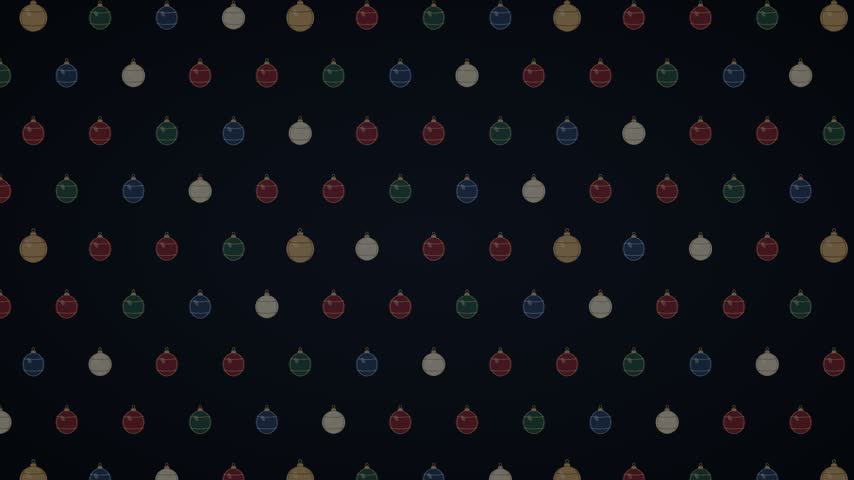 Christmas Bauble Pattern with Alternating Gentle Rotation
