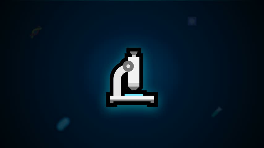 motion graphics video motion illustration Microscope