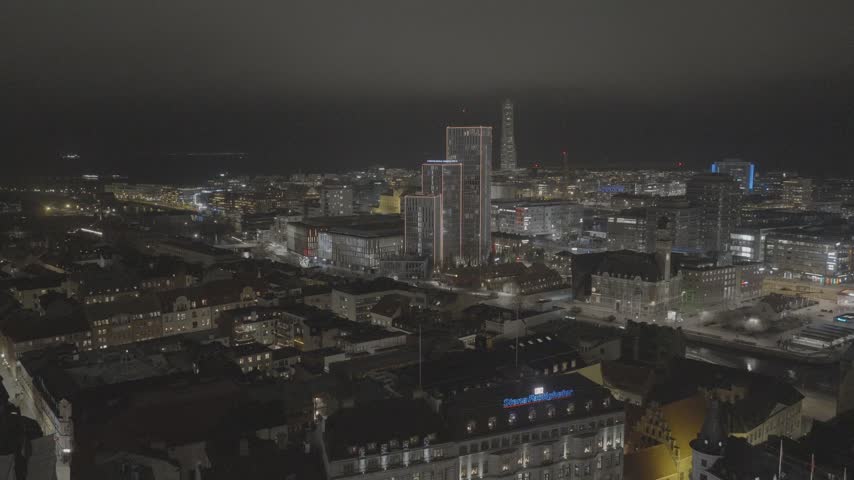An aerial view over Malmo