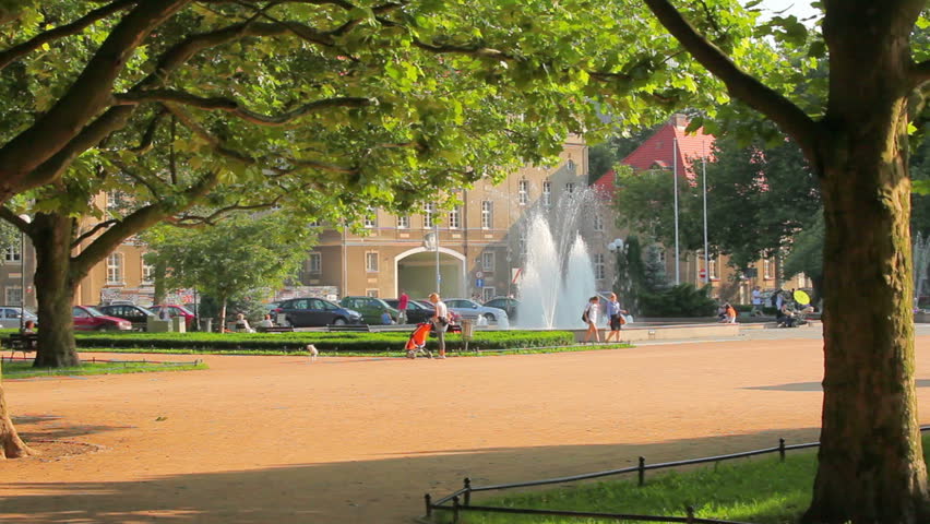Szczecin fountain Poland