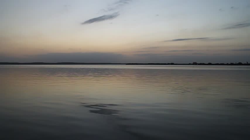 Sunset view of a sea in Cienfuegos, Cuba