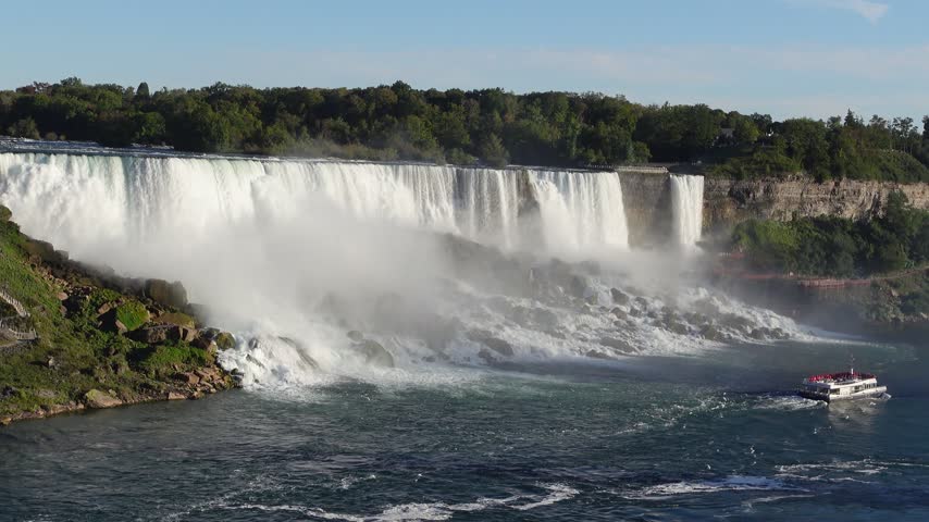 American Falls and Bridal Veil Falls at Niagara Falls, Toronto, Canada