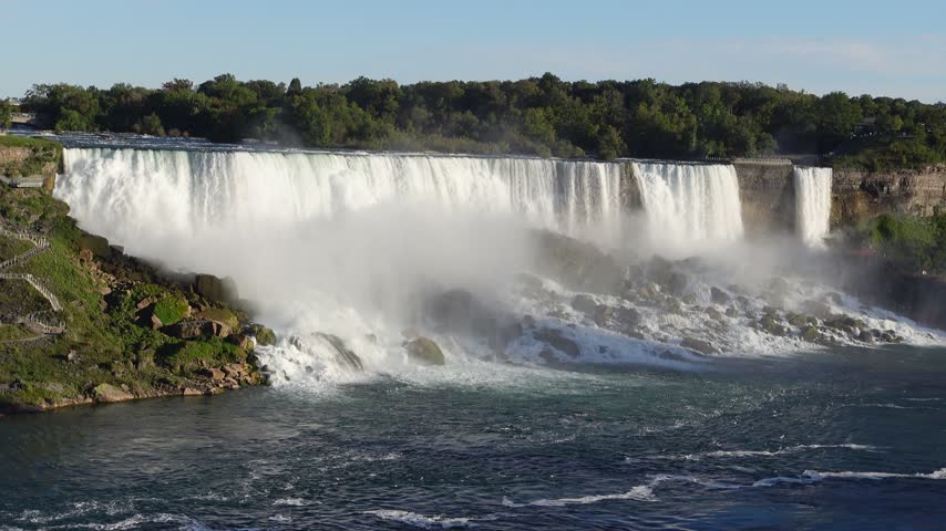 American Falls and Bridal Veil Falls at Niagara Falls, Toronto, Canada