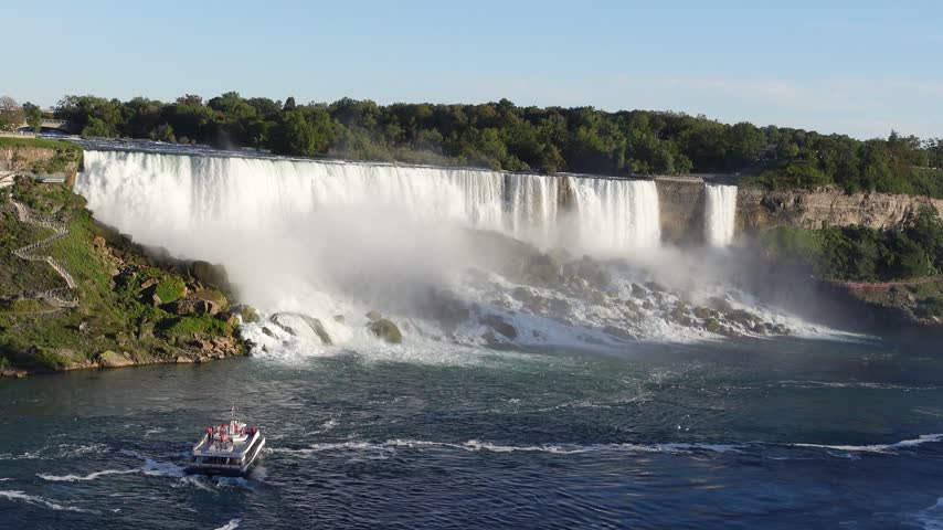American Falls and Bridal Veil Falls at Niagara Falls, Toronto, Canada