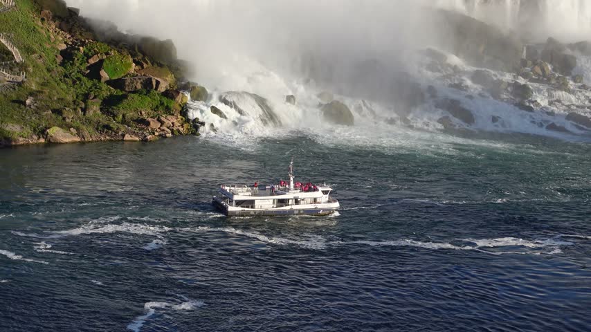 American Falls and Bridal Veil Falls at Niagara Falls, Toronto, Canada