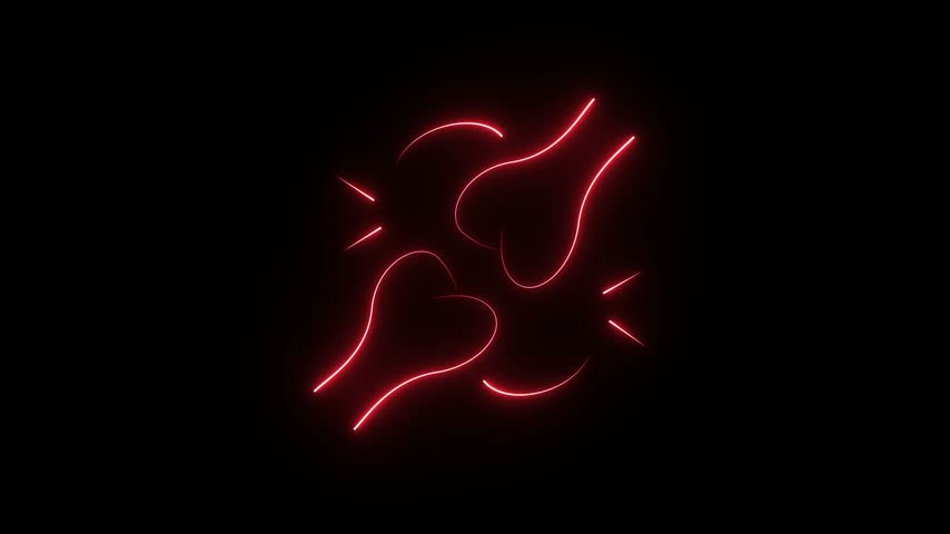 A red neon-style glowing icon depicting an anatomical joint.