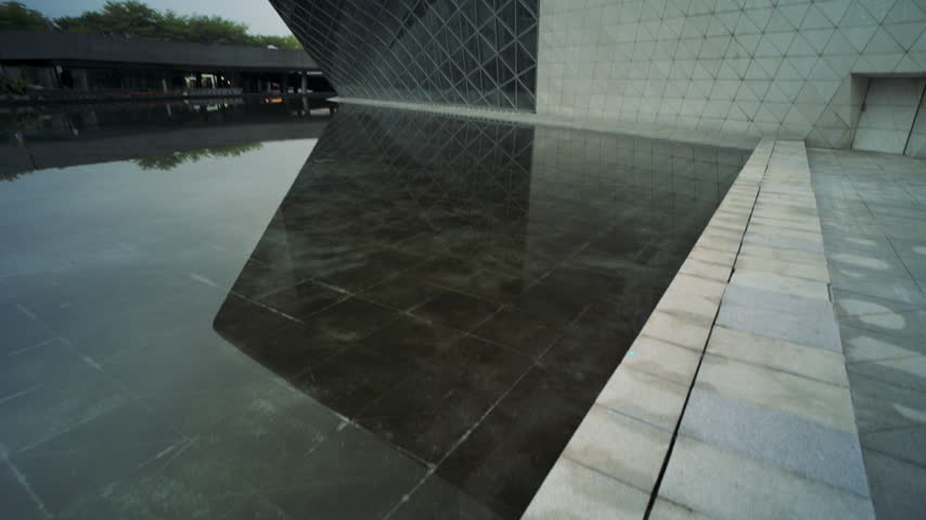 Guangzhou Opera house, designed by architect Zaha Hadid, China
