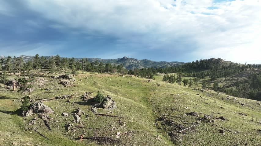 PIngree park Colorado drone flight showing the natural beauty and epic views.