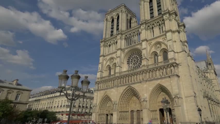 Notre-Dame Cathedral in Paris, France, Gothic Architecture and Historic Landmark