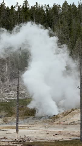 Yellowstone National Park - Porcelain Basin in Norris Geyser Basin