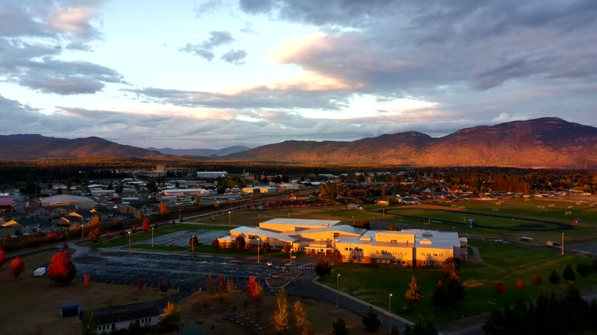 Columbia Falls Junior High Autumn Aerial