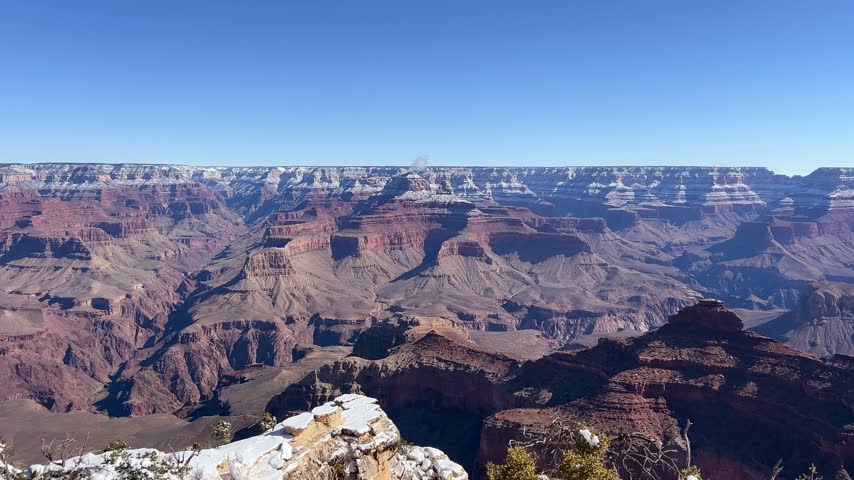 Grand canyon national park snowy winter landscape