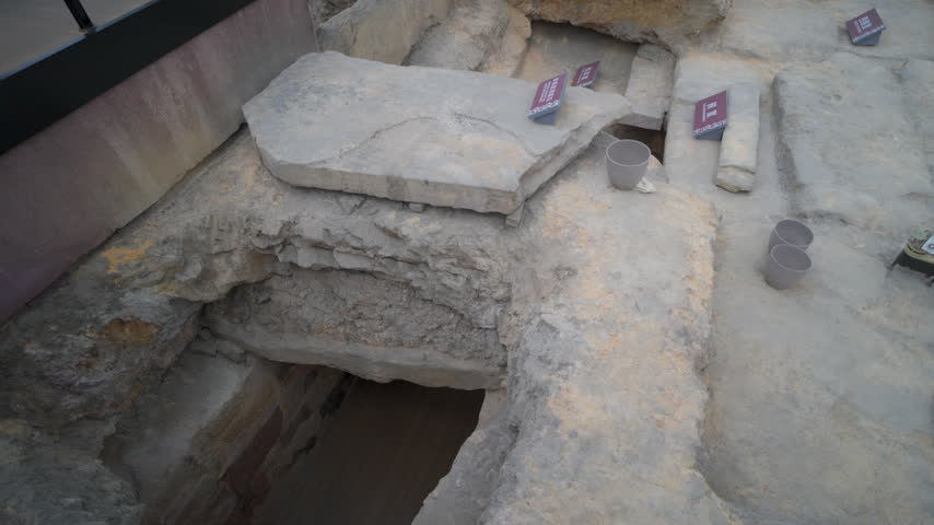 Ancient Western Han Dynasty Tomb Layout Exhibition at Museum, Guangzhou, China