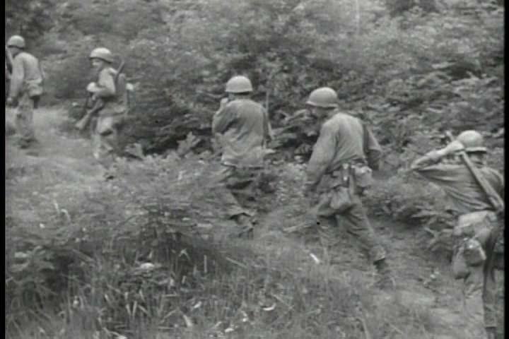 1950s - 24th infantry division battles Stock Footage Video (100% ...