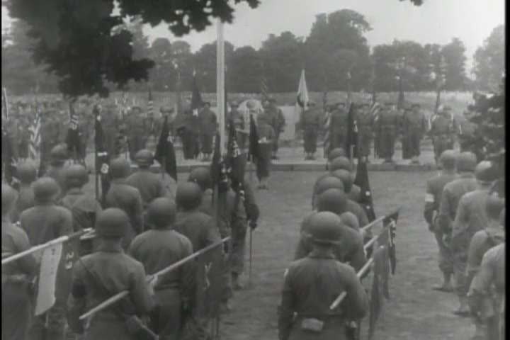 1940s - The 29th infantry division battles German forces during World War 2