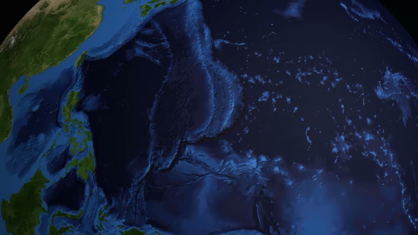 Satellite view animation follows a commercial airplane flying from London to Perth across the globe